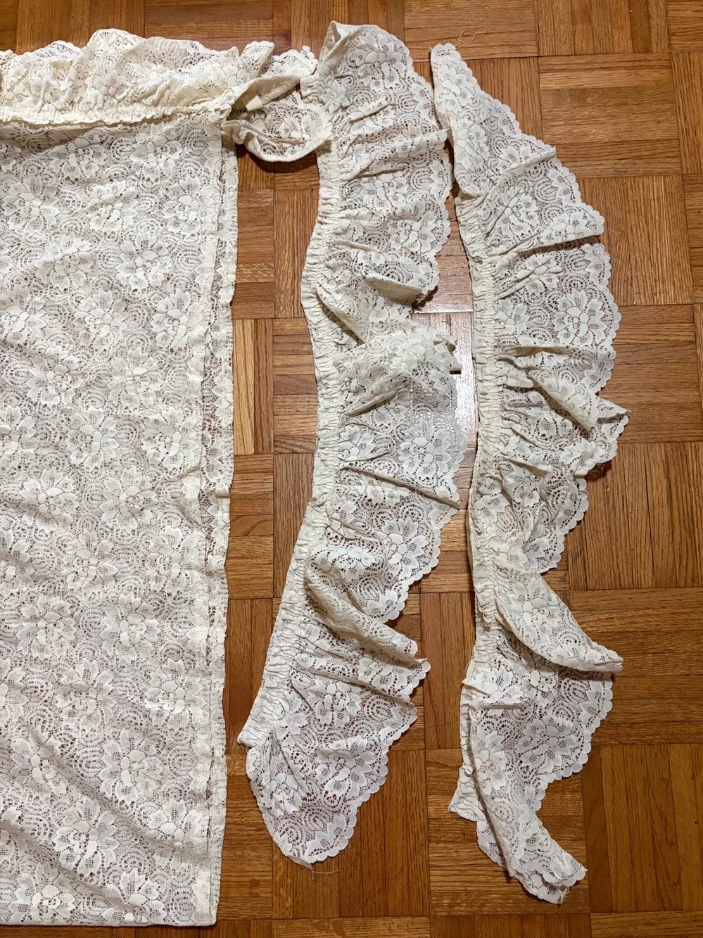 Lace Curtains 10-Piece Set – Cream Vintage JCPenney Made in USA